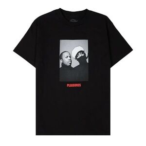 Pleasures x outcast alphabet tee shirt collab sold out streetwear casual men’s